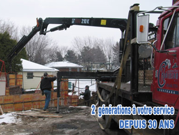 Entreprise de coffrage maison fondation solage béton ciment entrepreneur solage footing Montérégie Rive-sud